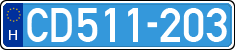 license plates of Hungary, Diplomatic