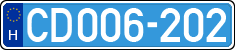 license plates of Hungary, Diplomatic