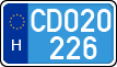 license plates of Hungary, Diplomatic