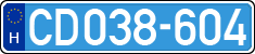 license plates of Hungary, Diplomatic
