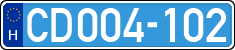 license plates of Hungary, Diplomatic