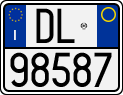 License plate of Italy, Motorcycles (1994 year series)