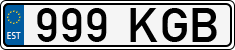License plate of Estonia, Regular car plates