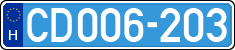 license plates of Hungary, Diplomatic