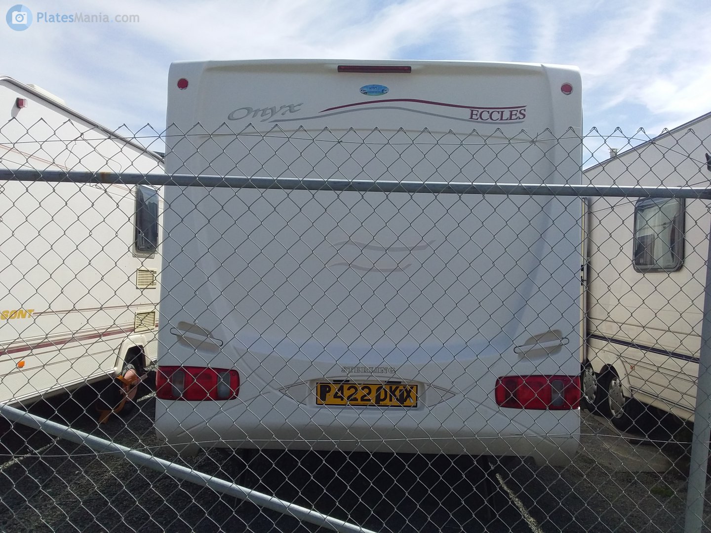 P422OKX, Sterling Caravans Eccles 