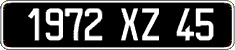 French license plate, FNI