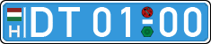 license plates of Hungary, Diplomatic
