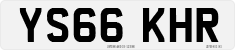License plate of the United Kingdom, 2001 year system