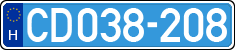 license plates of Hungary, Diplomatic