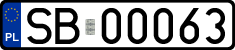 License plates of Poland, Regular car plates
