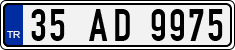 License plate of Turkey, Regular plates