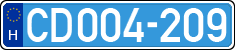 license plates of Hungary, Diplomatic