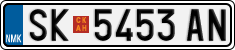 License plate of North Macedonia, Regular plates (2012)