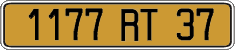 French license plate, FNI