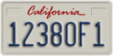 California, Commercial vehicles (12345A6)