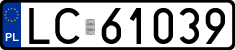 License plates of Poland, Regular car plates