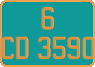 French license plate, Diplomatic