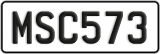 License plate of New Zealand, ABC1(23)