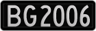 License plate of New Zealand, AB1(234)