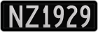 License plate of New Zealand, AB1(234)