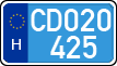 license plates of Hungary, Diplomatic