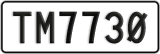 License plate of New Zealand, AB1(234)