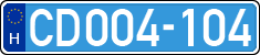 license plates of Hungary, Diplomatic