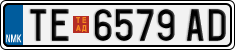License plate of North Macedonia, Regular plates (2012)