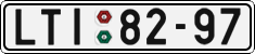 License plate of the Czech Republic, Cars (1960)