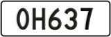 License plate of New Zealand, AB1(234)