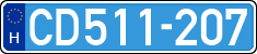 license plates of Hungary, Diplomatic