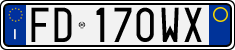 License plate of Italy, Cars (1994 year series)
