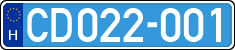 license plates of Hungary, Diplomatic