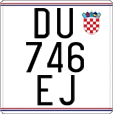 License plate of Croatia, Motorcycles
