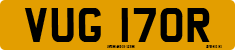 License plate of the United Kingdom, 1963 year system