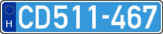 license plates of Hungary, Diplomatic