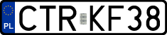 License plates of Poland, Regular car plates