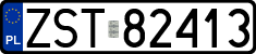 License plates of Poland, Regular car plates