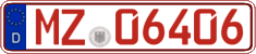 German license plate, Red license plates