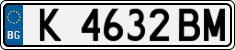License plate of Bulgaria, Cars