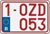 License plate of Belgium, Regular plates (2010)