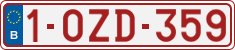 License plate of Belgium, Regular plates (2010)