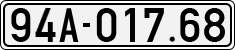 License plate of Vietnam, Cars