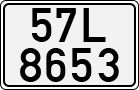 License plate of Vietnam, Cars