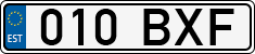 License plate of Estonia, Regular car plates