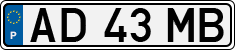 License plate of Portugal, Regular plates
