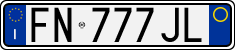 License plate of Italy, Cars (1994 year series)