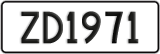 License plate of New Zealand, AB1(234)