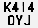 License plate of the United Kingdom, 1983 year system