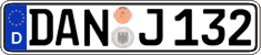 German license plate, Regular plates